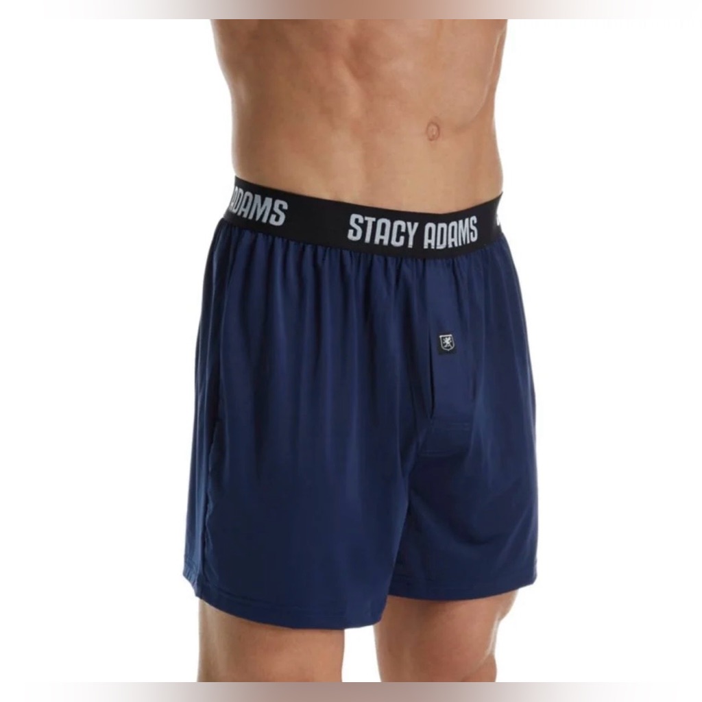 Brand New Sealed Stacy Adams Mens Underwear Style Sa1000 In Navy Size Large